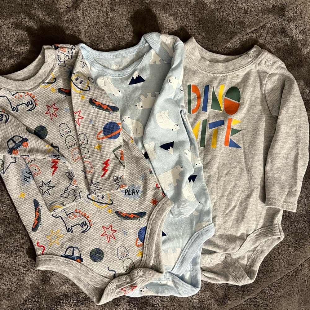 Colorful Dinosaur and Space Themed Kids One Pieces